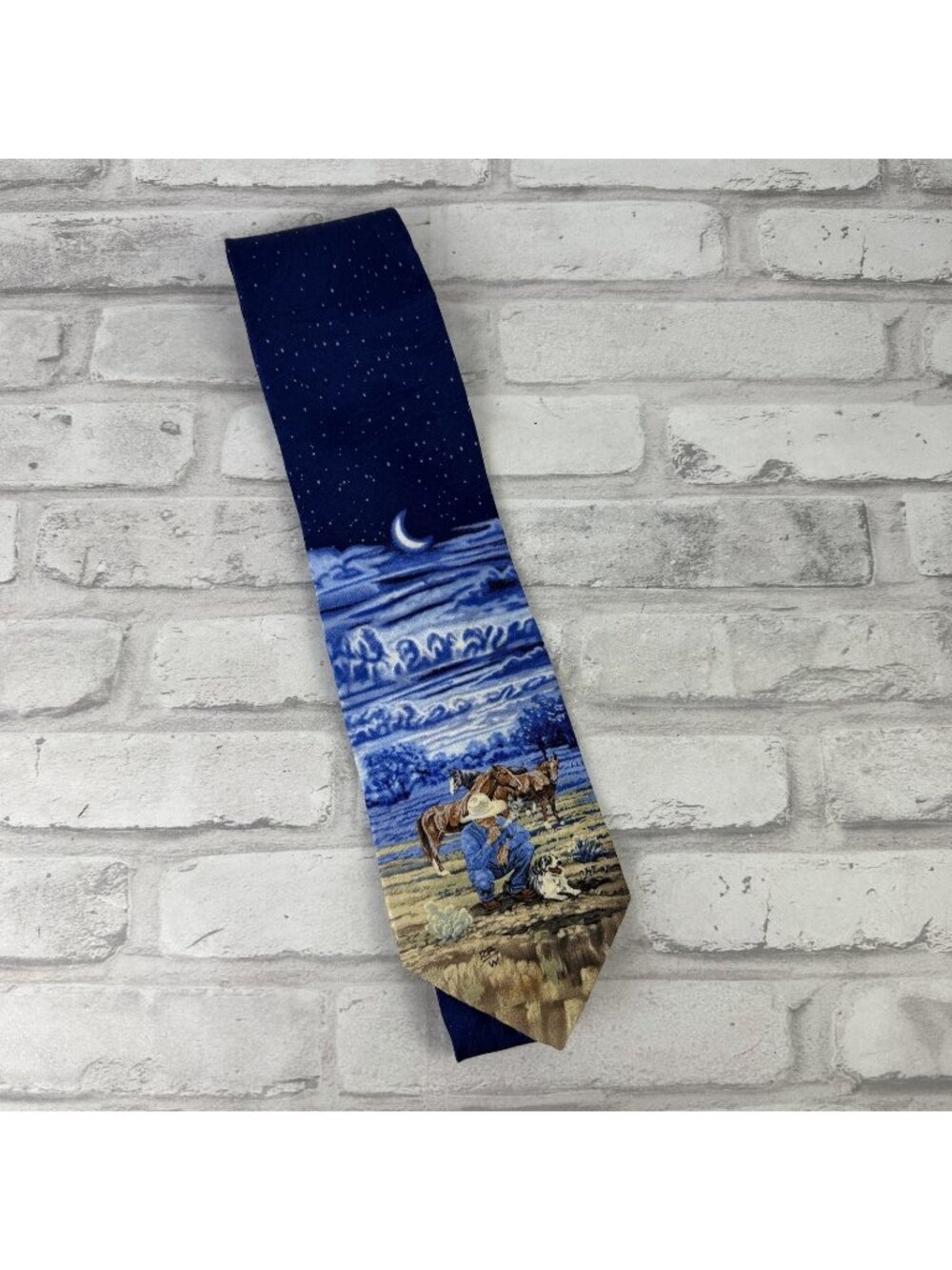 Rockmount Ranch Wear Vintage Mens Tie 100% Silk Limited Edition USA Made Cowboy
